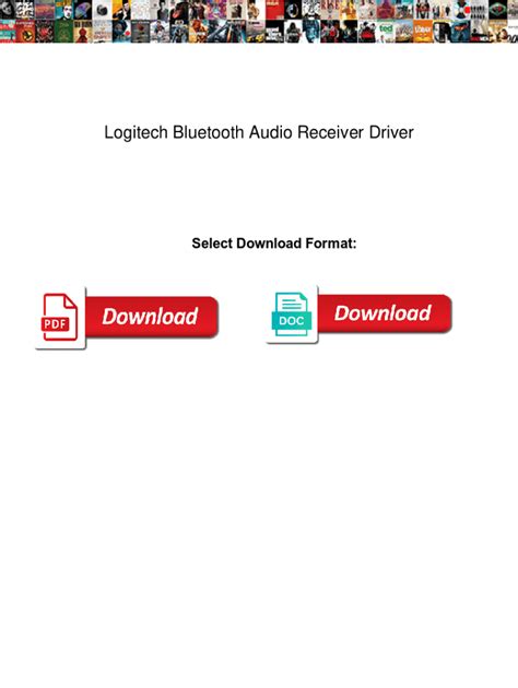 Fillable Online Logitech Bluetooth Audio Receiver Driver. Logitech ...