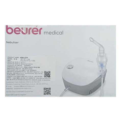 Beurer IH 18 Nebulizer, 1 Count Price, Uses, Side Effects, Composition ...