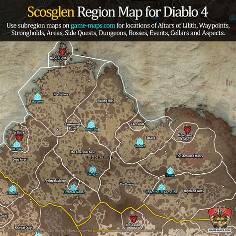 Scosglen Map for Diablo 4