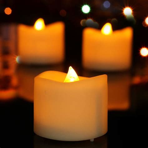 Buy SJD Realistic and Bright Flickering Battery Operated Flameless LED ...