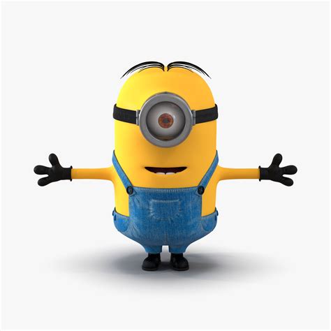 Short One Eyed Minion 3D 모델 3D 모델 $39 - .3ds .c4d .fbx .ma .obj .max ...