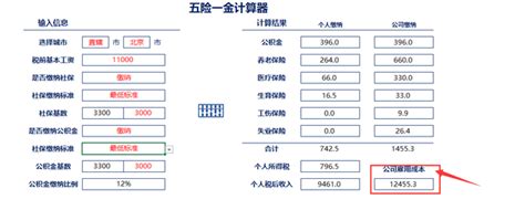 上海五险一金计算器2021，上海公积金计算器（全能五险一金计算器）_犇涌向乾