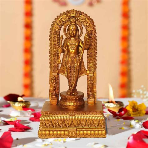 Buy ART N HUB® Ayodhya Ram Lalla Statue Showpiece Sculpture Ram Idol 3D ...