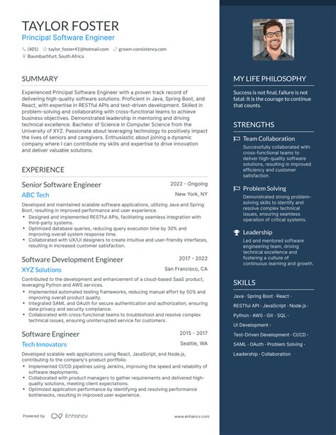 3 Principal Software Engineer Resume Examples & How-To Guide for 2024