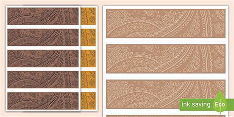 Nature and Natural Coloured Display Borders