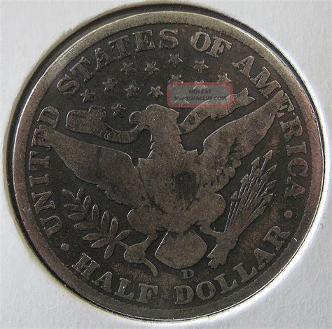 1906 - D 90% Silver Barber Liberty Head Half Dollar - Only 4, 028, 000 ...