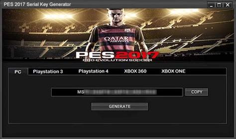 Image result for Pro Evolution Soccer 2017 License Key