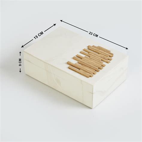 Buy Eternity Polyresin Rectangular Decorative Box from Home Centre at ...