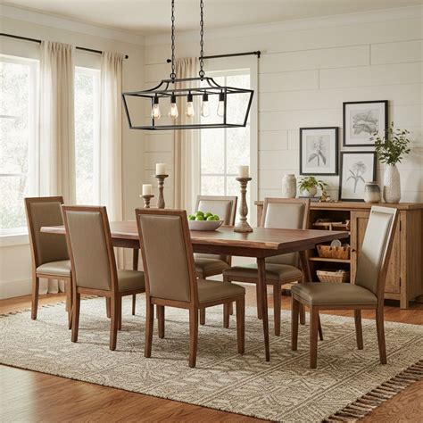 Solid Wood Modern Dining Table