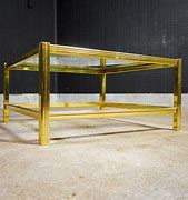 Image result for Glass and Brass Regency Coffee Table