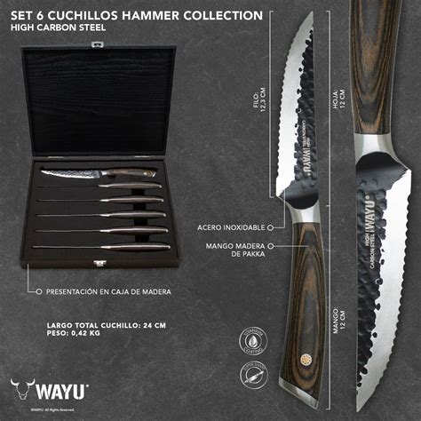 Set 6 Cuchillos Hammer Collection Wayu - Wayu cl