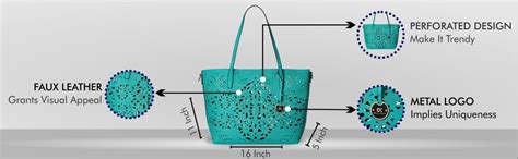 Buy Diana Korr Women's Tote Bag (Aqua) (DK64HGRN) at Amazon.in