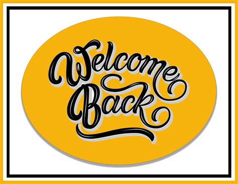 Welcome Back Sign Free Printable