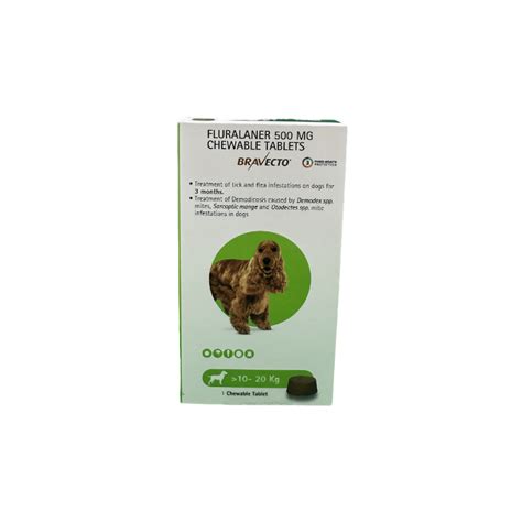 MSD Animal Health Bravecto (Fluralaner) Dog Tick and Flea Control Tabl ...