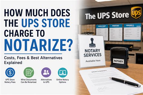 How much does UPS store charge to notarize? — Notaron