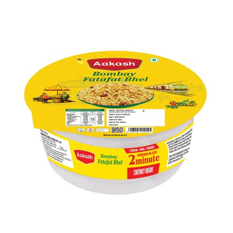 Bombay Fatafat Bhel, Bombay Bhel Puri, Ready To Eat – Aakash Namkeen