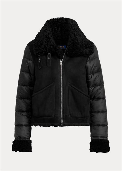 Hybrid Shearling Jacket for Women | Ralph Lauren® IN