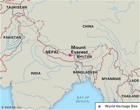 Mount Everest Route Map