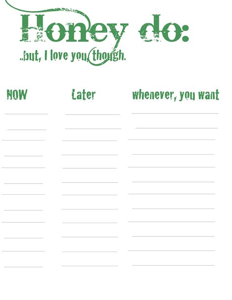 Honey Do List: Together