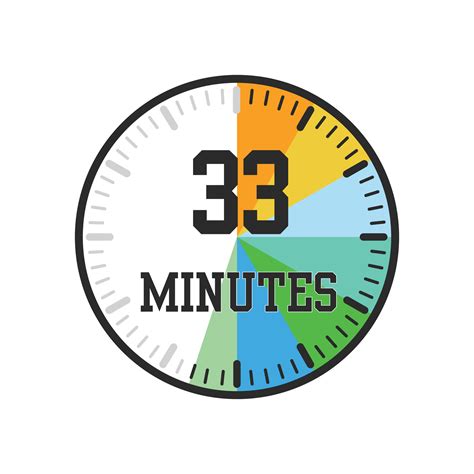 33 minutos, Temporizador, reloj icono diseño 26580672 Vector en Vecteezy