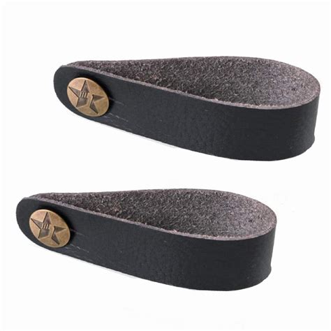 Miwaye Guitar Strap String, Black Leather Guitar Neck Strap Button ...