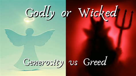 Godly or Wicked: Generosity vs Greed » New World United Methodist Church