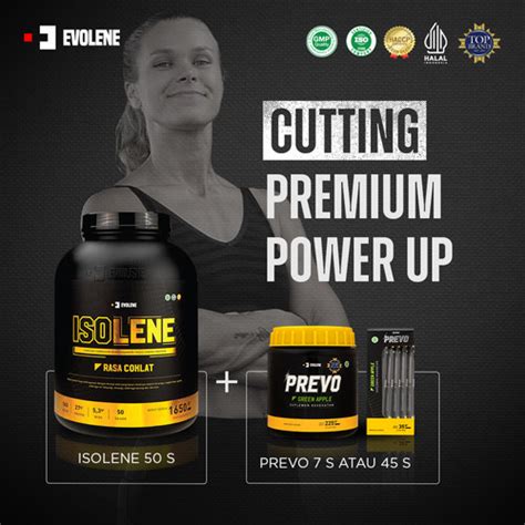 Promo Evolene Bundling Cutting Premium Power Up - Whey Isolate ...