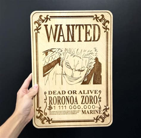 Roronoa Zoro Wanted Poster One Piece Wanted Poster Set Updated (14
