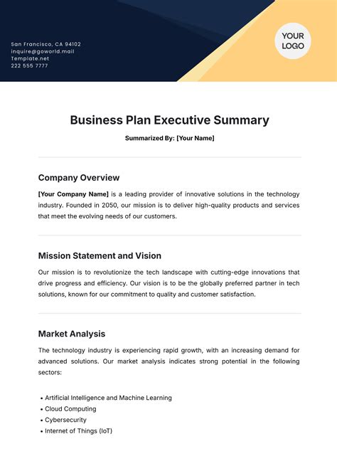 Image result for Database Concepts Business Plan Summary Example