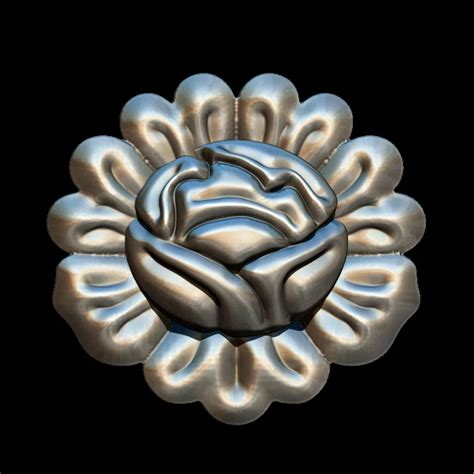 Flower Design Pendant 3D Model STL File