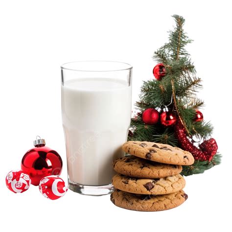 Milk And Cookies For Santa Claus Under The Christmas Tree, Christmas ...