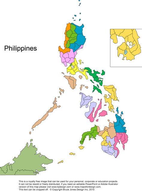 Map Of The Philippines Drawing With Region