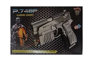 NOH Creations Mouser Pistol Gun with Laser Light for Kids with Bullets ...