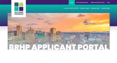 Baltimore Regional Housing Partnership | Applicant Portal