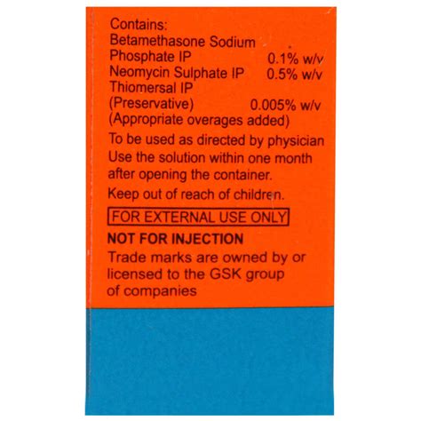 Buy Betnesol N Eye/Ear Drops 5 ml online | Uses, Side Effects, Price ...