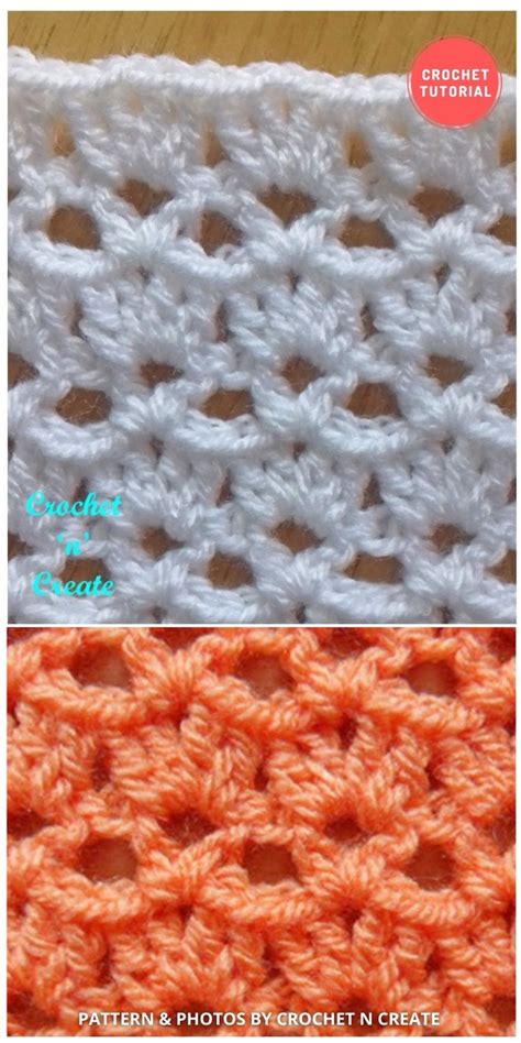 Image result for V-Stitch Shell Crochet Pattern
