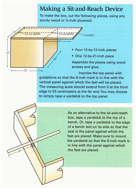 Sit And Reach Test Box