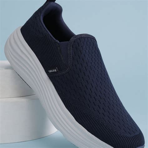 Buy Avant Men's CityStride Walking Shoes - Navy Blue Online in India ...