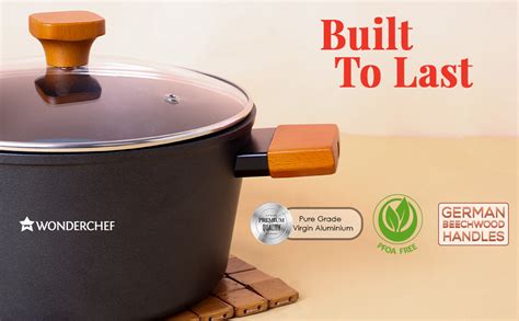 Buy Wonderchef Caesar Forged Virgin Aluminium Casserole with Glass Lid ...