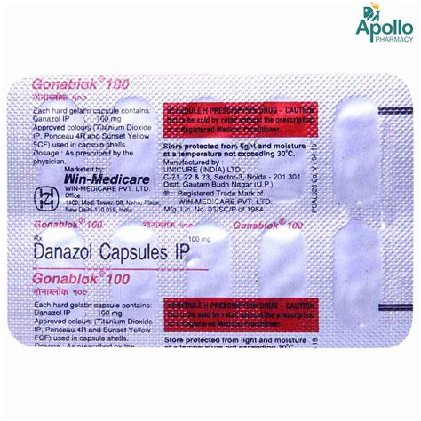 GONABLOK 100MG CAPSULE Price, Uses, Side Effects, Composition - Apollo ...