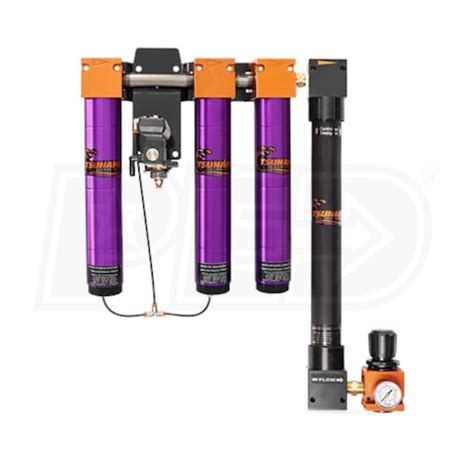 Tsunami 1/2" Precision 3-Stage Membrane Dryer (20 CFM) w/ Electronic ...