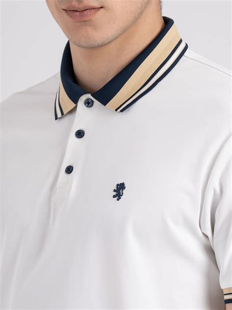 Jacquard Collar Polo T-Shirt for Men | Redtape