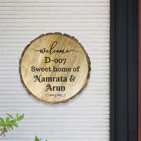 Customized Round Name Plate