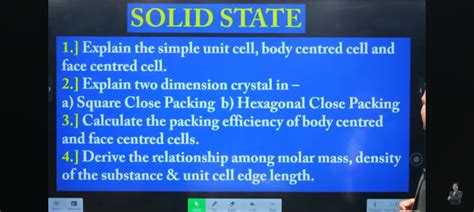 1. Explain the simple unit cell, body-centered cell, and face-centered ce..