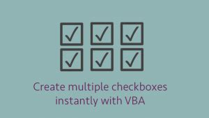 Image result for Multiple Checkbox Excel VBA