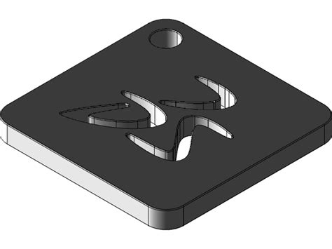 Image result for Simple SolidWorks Examples for Beginners Keychain