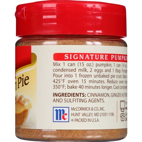 mccormick pumpkin pie spice extract