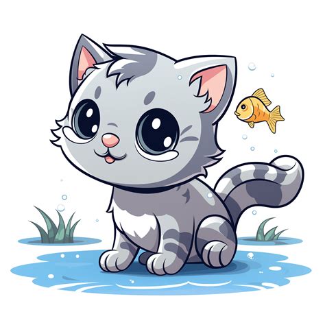 Cute Anime Cat Coloring Pages | Coloring Pages Mimi Panda