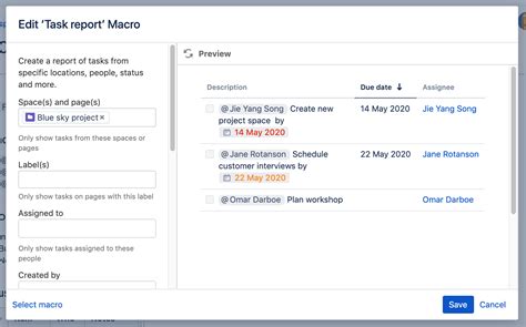 Confluence Task List 的图像结果