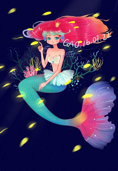 美人鱼|插画|创作习作|Amanda华 - 原创作品 - 站酷 (ZCOOL)